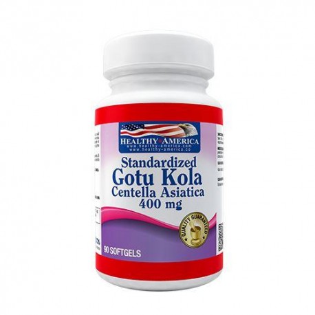 CENTELLA ASIATICA – GOTU KOLA 400mg (HEALTHY DE AMERICA COLOMBIA) FCO*90 SOFTGEL 