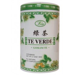 Té verde aromática Tarro metálico por 30 tisanas de 2g. (envíos a todo Colombia)