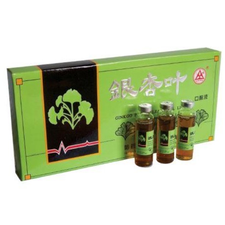 Ginkgo Biloba Oral Líquido por 10 Caja por 10 frascos de vidrio de 10 ml. / (envíos a todo Colombia)