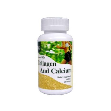 Collagen and Calcium Frasco * 60 tabletas de 1600 mg. (envíos a todo Colombia)