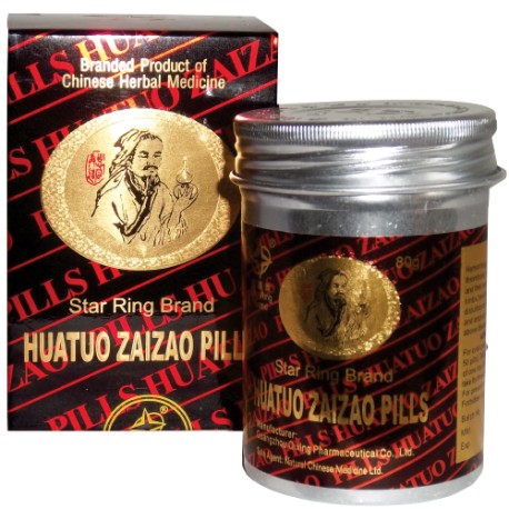 Huatuo Zaizao Frasco tapa aluminio con liner de seguridad de papel aluminio* 500 píldoras dulces caja de cartón.