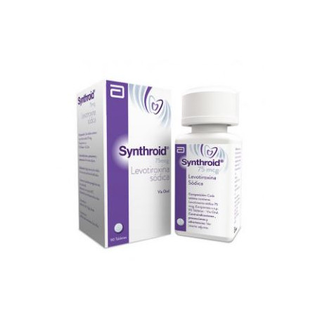 SYNTHROID 75MG FCO*90 TABLETAS (Claro llegamos a toda Colombia)